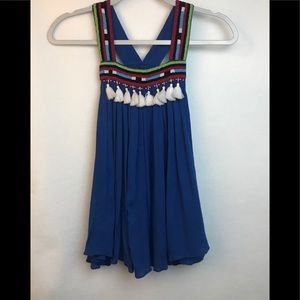 NWOT Piper by Townsen  Embroidered Racerback Tank